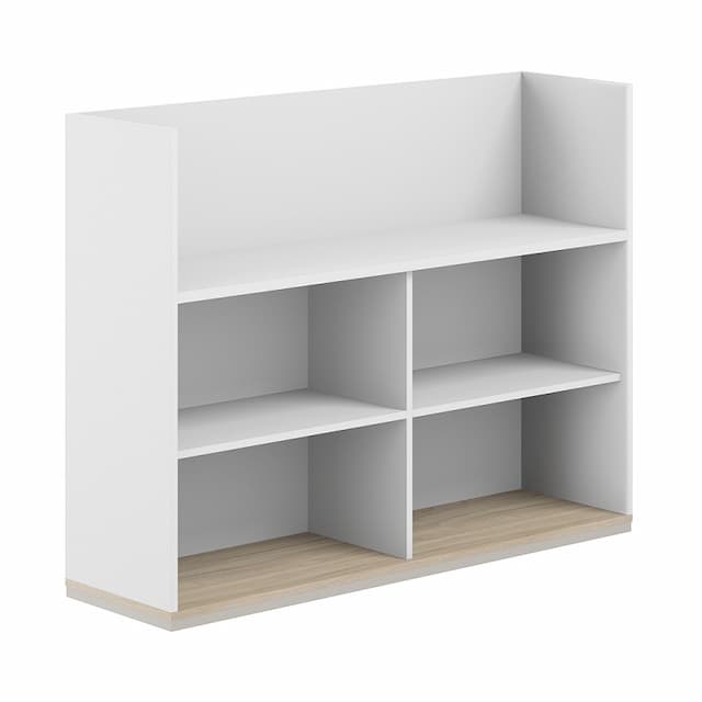 Стеллаж-комбо 1238 односторонний Norden Allegro AG.251.300.671.WH с экраном ЛДСП