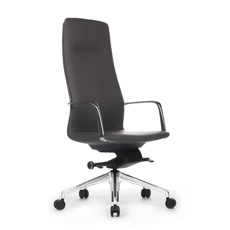 Кресло RV DESIGN Plaza FK004-A13 Антрацит (1A MB917) натуральная кожа