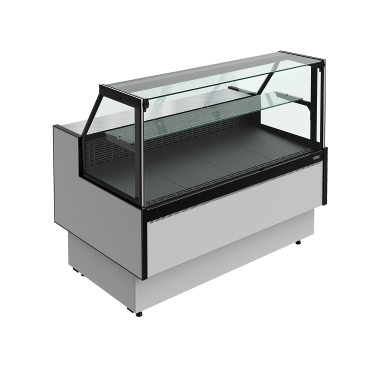 Витрина холодильная Carboma PRAIA 2 GC85 VM 0,94-1 с боковинами 9006-9005