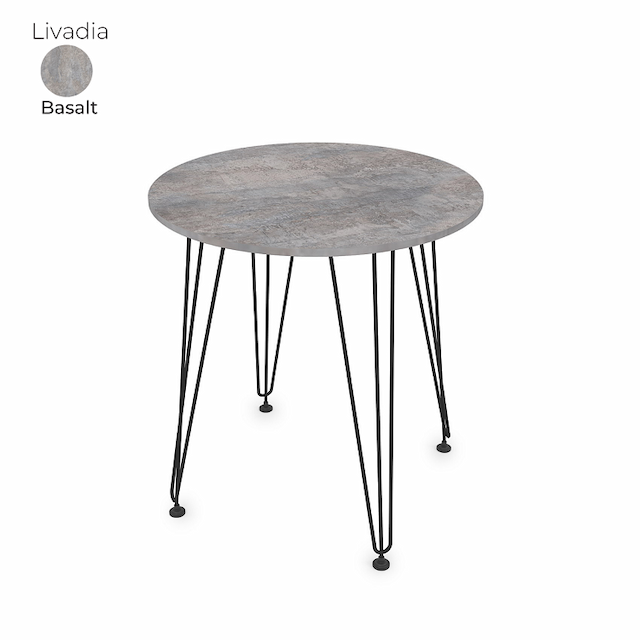 Стол обеденный круглый Алсав 21Livadia.007 Basalt