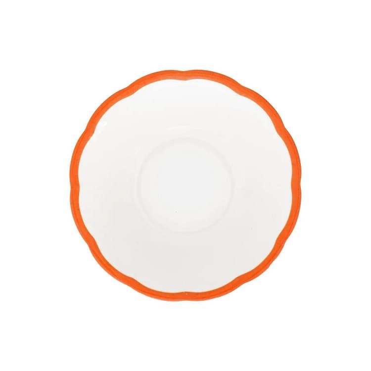 Салатник с цветным кантом (оранжевый) 16,8 см Bitossi Petalo PET00510 Bordo ruggine