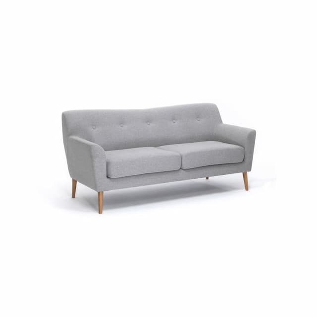 Диван 3-местный Юнитекс LAMELLA 3 Uno Siver 6130.83 ткань / серая