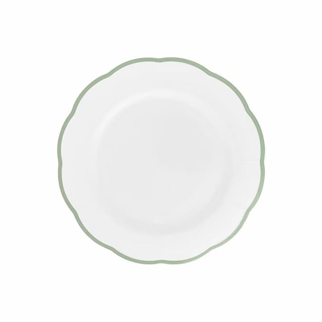 Тарелка с цветным кантом (зеленый) Ø 16 см Bitossi Petalo PET00104 Bordo verde