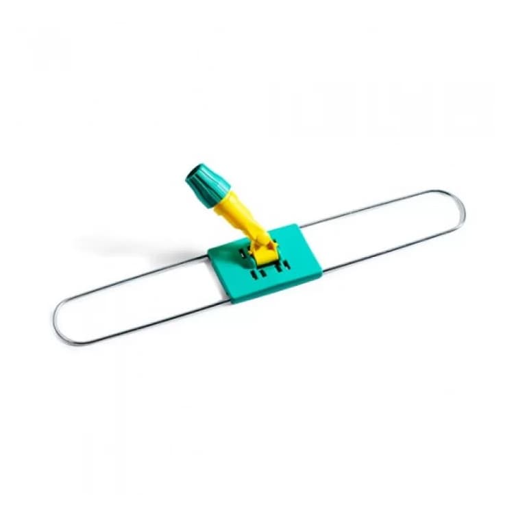 Держатель мопов TTS хромированный складной с полипроп пластиной и шарниром, 100х9 см