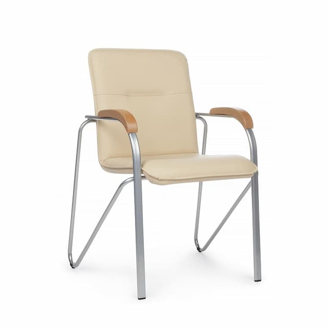 Стул с деревянными подлокотниками Riva Chair Самба (SMB-02) бежевый