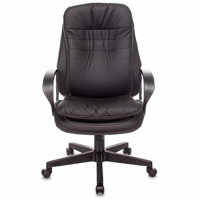 Кресло руководителя Бюрократ T-9950PL черный эко.кожа крестов. пластик