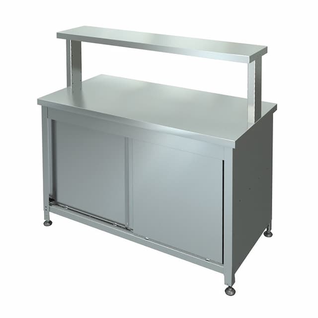 Стол-тумба купе без бортов МХМ (двери с двух сторон) СТК-2-1200/600 с полкой ПО-3