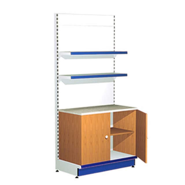 Стеллаж торговый с тумбой Русь MAGMA СК 080 без фриза