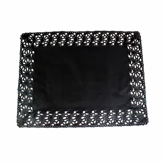 Салфетка ажурная черная d 45x36 см, 250 шт/уп, Garcia de Pou Испания